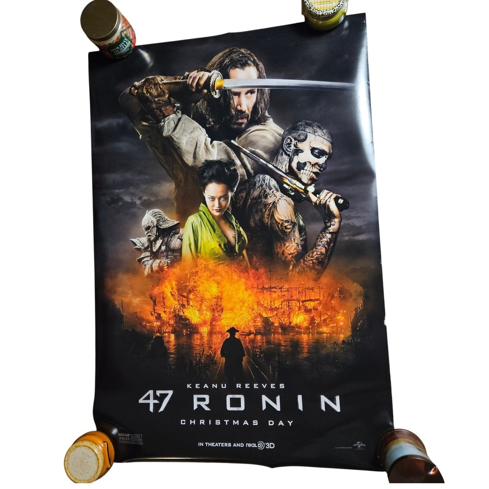 47 Ronin 2013 Original One Sheet Double Sided Movie Poster 27x40 Keanu Reeves